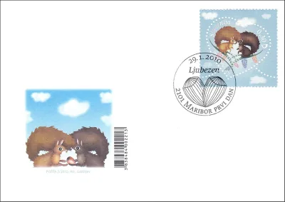 VOŠČILNA ZNAMKA - LJUBEZEN